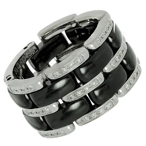 chanel black diamond ring|chanel diamond ring price.